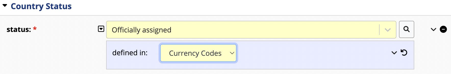 Setting the target asset collection of individual statements