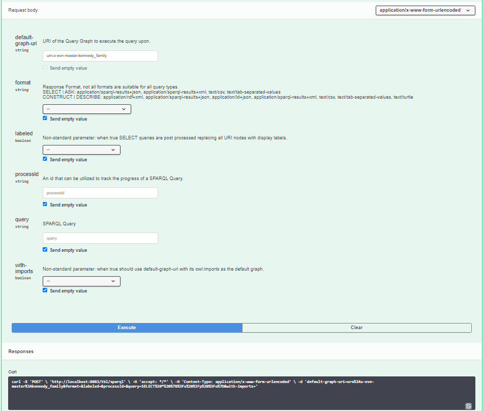 EDG Swagger SPARQL Endpoint Query