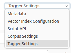 TopBraid EDG Open Tagger Settings