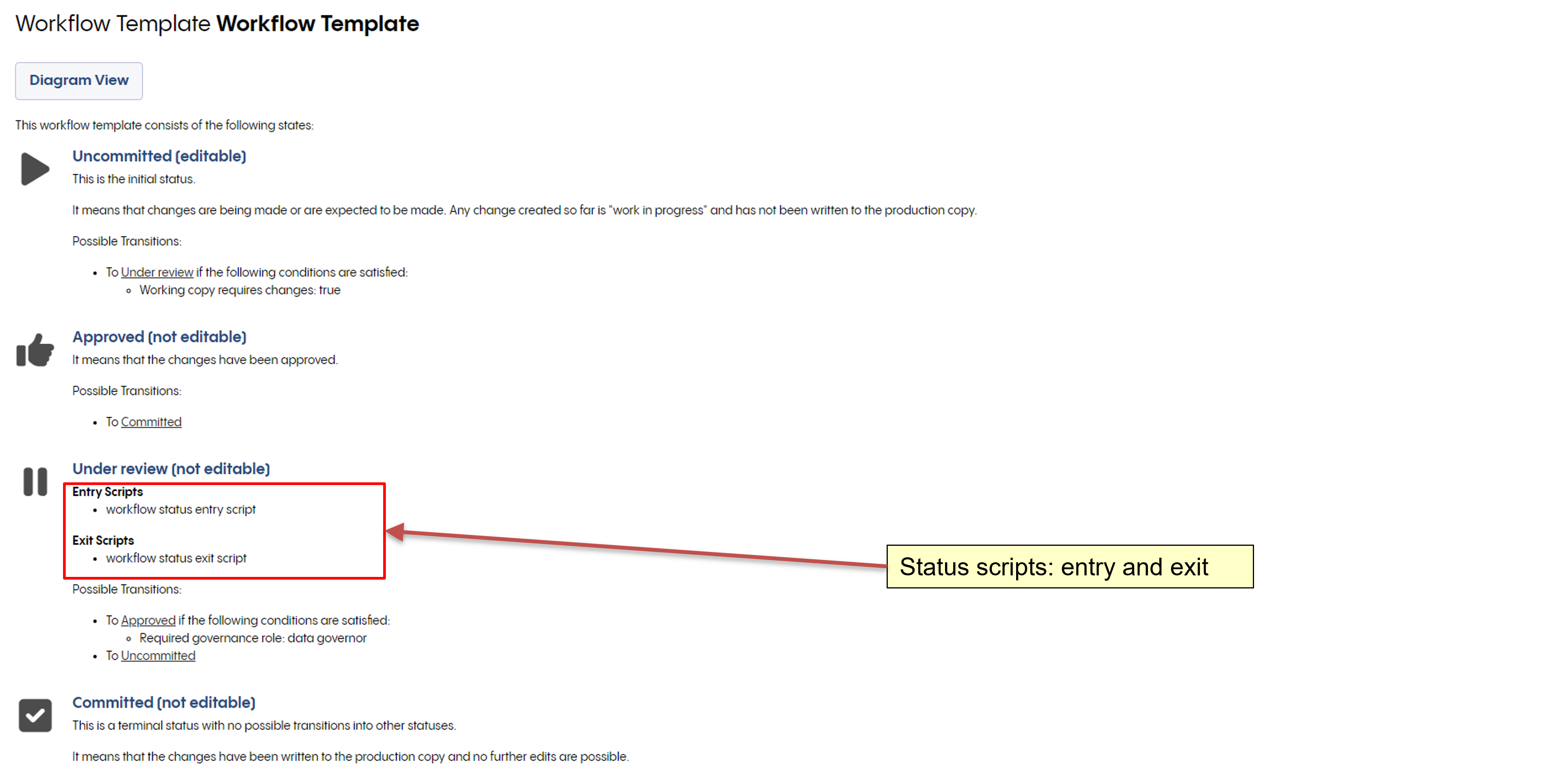 Accessing EDG workflow templates