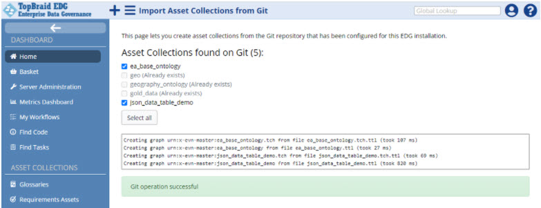TopBraid EDG Import From Git