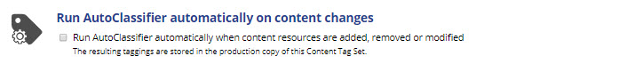 TopBraid EDG Run AutoClassifier Automatically on Content Changes Option