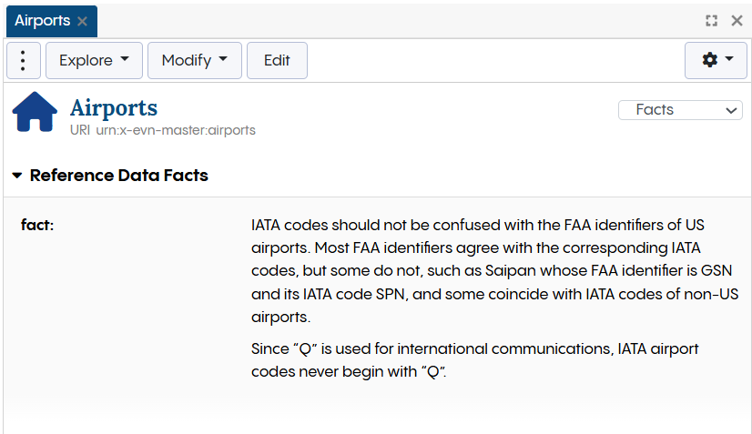 Reference Data Facts